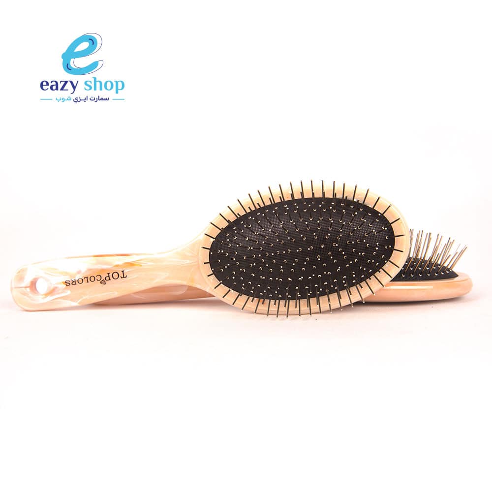 aljawharah-marble-thin-iron-hair-brush-1683640570 مشط شعر الجوهرة رخام صغير حديد - الصورة 1