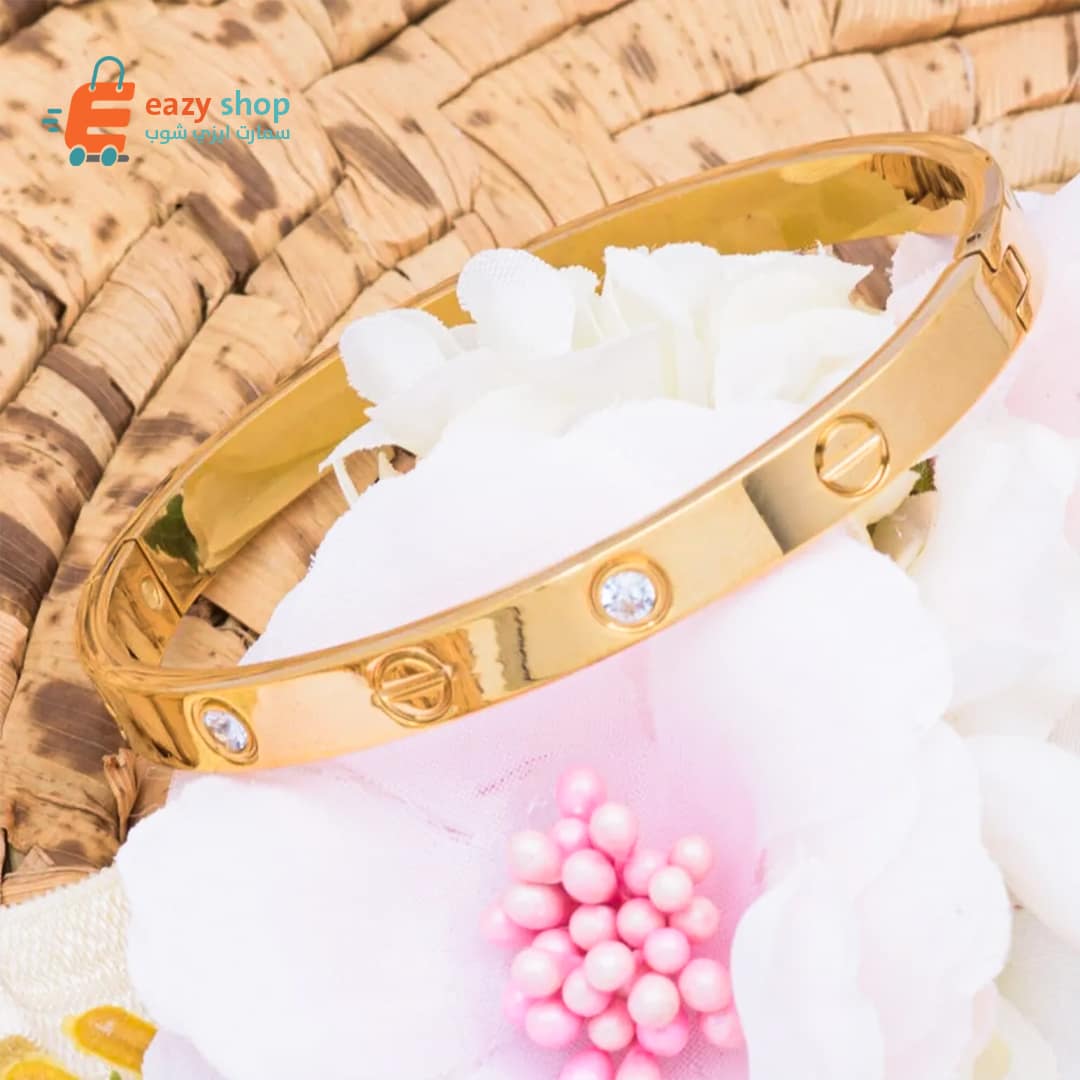 اسويره-ذهبي-اشارة-ناقص-وفص-1-1536x1536 اسوارة ستيل 4 - الصورة 1